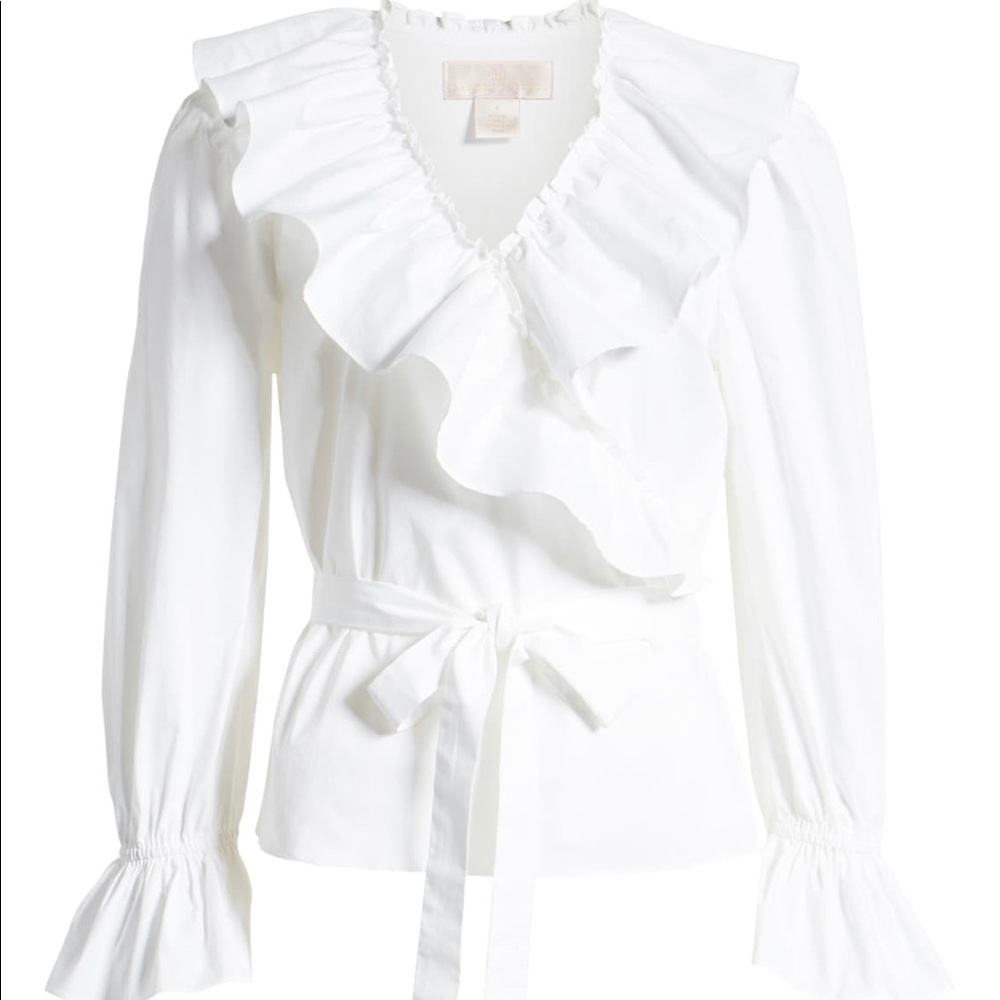 Rachel Parcell Ruffle Wrap Top